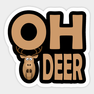 Oh deer design Sticker